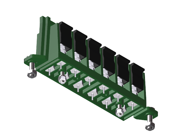 Morsettiera 857-40/D per circuiti stampati